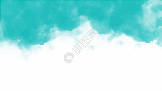 您的设计的蓝色水彩背景横幅天空白色创造力插图刷子液体艺术墙纸卡片图片