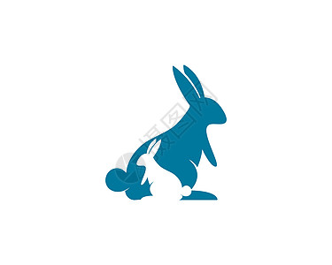 兔子 Logo 模板矢量图标它制作图案白色网络艺术农场黑色插图草图动物卡通片野兔图片