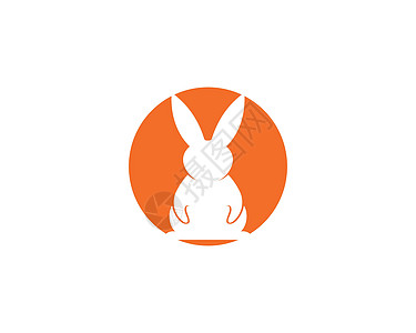 兔子 Logo 模板矢量图标它制作图案哺乳动物动物白色野生动物标识网络宠物艺术草图野兔图片