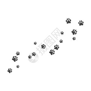 爪子背景模板荒野动物脚趾痕迹插图艺术掌印网络宠物小狗图片