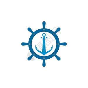 船舶转向矢量图标说明模板导航标识航行水手帆船艺术运输徽章队长运动图片
