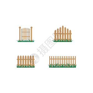 栅栏标志图标 vecto花园障碍财产木头标识工作建筑学防御建筑木板图片