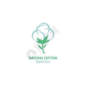 它制作图案棉徽标生物棉纤维裙子棉花花材料植物生态标识农业叶子图片