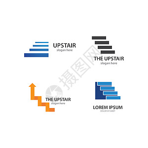 楼上的日志标识脚步进步楼梯房子营销标签推广建造商业图片