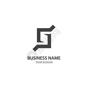 商业 S 字母标志设计机构正方形营销标识技术推广身份软件公司小号背景图片