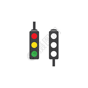 红绿灯 ico城市黑色警告红色信号指导运输街道安全绿色图片