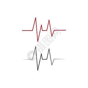 心跳线标志 vecto心脏病学有氧运动生活插图脉冲心脏速度心电图音乐医院图片