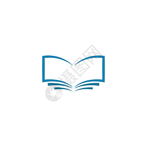 图书教育标志模板百科书店学校网络学习教科书字典图书馆白色标识背景图片
