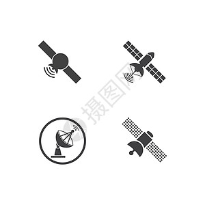 卫星图标科学天线盘子雷达定位按钮系统广播信号电讯图片