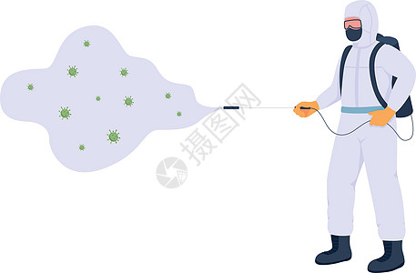 保护统一平面颜色矢量不露面特征的基本工人图片