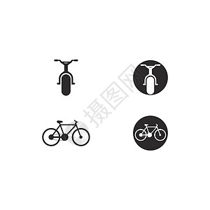 自行车标志矢量图标它制作图案车轮活动运输徽章插图运动标识踏板贴纸邮票图片