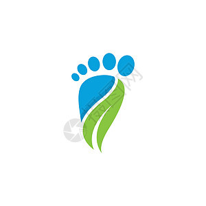 足部护理标志模板设计女士脚印治疗诊所疗法皮肤按摩身体插图公司背景图片