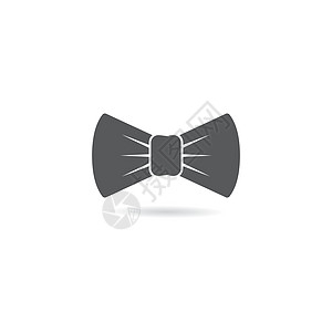 蝴蝶领带矢量图标它制作图案标识派对套装服装裁缝插图作坊男性剪裁男人图片