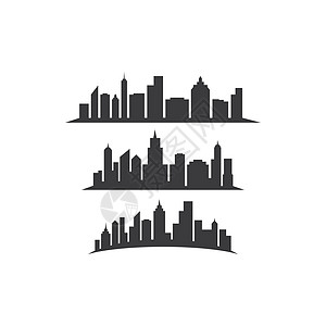 现代城市天际线概念向量它制作图案建筑绘画旅行办公室插图房子建筑学市中心天空摩天大楼图片