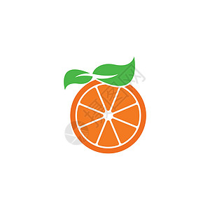 橙色模板标志设计 韦克托圆圈农场叶子农业橙子小号技术漩涡环形插图图片
