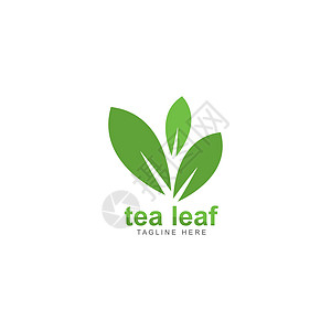 它制作图案茶叶标志矢量图标叶子餐厅标识商业草本店铺艺术绿色食物植物图片