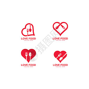 它制作图案爱食物标志矢量图标生态标识网络午餐卡片饮食插图咖啡店餐厅菜单图片