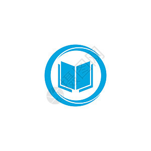 书 Logo 模板矢量它制作图案白色书店图书馆店铺标识学校教科书插图文学字典图片