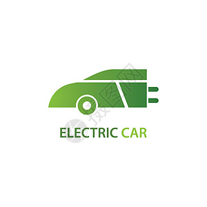 电动车绿卡插图生态燃料运输叶子标识电池技术服务电缆图片
