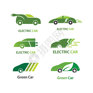 电动车绿卡收费发动机插图力量电池汽车标识生态技术杂交种图片