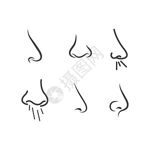 鼻子图标耳朵呼吸身体洞察力鼻孔绘画药品卡通片眼睛解剖学图片