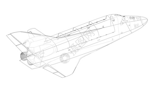 航天飞机  3 的矢量渲染插图天文学科学技术星系艺术绘画飞船火箭勘探图片