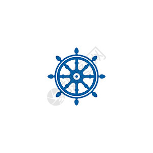 航行标志矢量图标插图模板的船舶转向标识艺术旅行导航水手海军徽章木头运动游艇图片