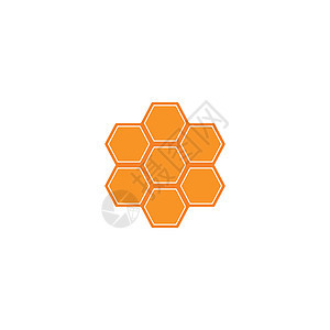 蜂蜜梳子标志矢量图标概念墙纸飞行棕色艺术宏观金子橙子细胞黄色食物图片