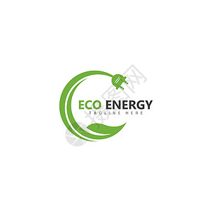 生态能源标志模板矢量图标它制作图案力量品牌闪电推广技术环境插图叶子活动网络图片