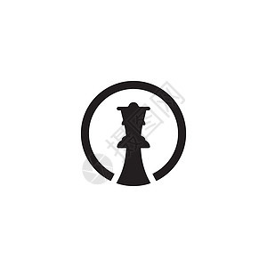 矢量棋子集标志设计 女王图标它制作图案运动游戏插图玩家主教闲暇城堡典当团队骑士图片