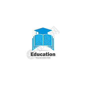 书籍教育 Logo 模板矢量它制作图案字典学习图书馆文学知识百科标识书店学校插图图片
