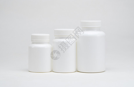 塑料药瓶制药贮存塑料罐药片空白盒子白色保健医疗包装图片