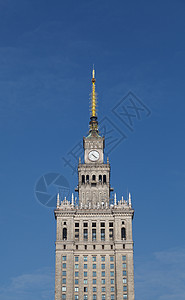 文化科学宫的细节-波兰首都华沙图片