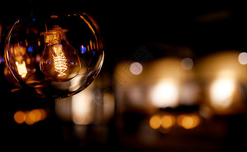 美丽的复古爱迪生灯装饰灯电灯挂装饰家居室内 温暖的图片
