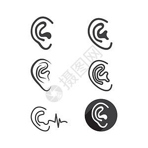 听 听取听讯听力解剖学标识医生分贝耳聋波浪海浪援助收音机图片