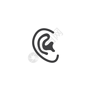 听 听取听讯医生援助耳聋鼻子插图身体体积医疗波浪收音机图片