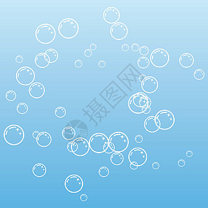 现实的泡沫反射圆圈肥皂乐趣气泡海浪空气海洋苏打流动图片