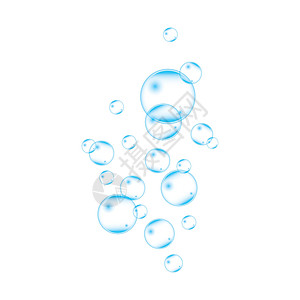 现实的泡沫肥皂反射嘶嘶圆圈火花海洋气泡苏打海浪流动图片