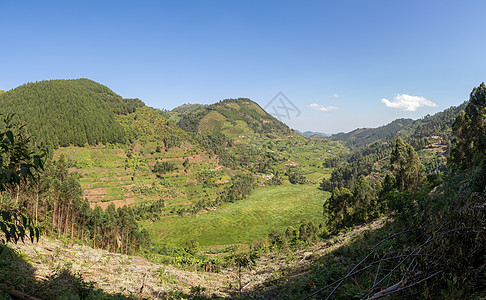 乌干达农村地貌 乌干达旅游风景农村旅行环境山脉远足天空爬坡全景图片