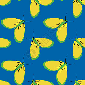 方形背景上的插图程式化的飞蛾图形 夏日昆虫难忍的安逸生活正方形纺织品笔记本包装网站图片