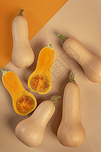 生有机胡桃南瓜营养食物蔬菜植物壁球南瓜生产水果甜点黄色图片