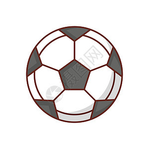 足球联盟白色黑色团队玩家插图皮革运动游戏活动图片