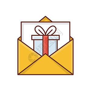 信件消息问候生日礼物派对信封惊喜卡片插图标识乙肝图片