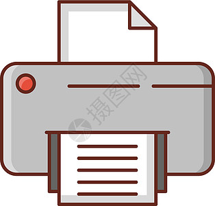 打印机插图教育学校办公室机器商业技术电脑喷墨文档图片