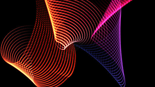 3d 插图线条的催眠网格创建几何图案 电脑制图电子细胞耀斑艺术活力粒子光学小路信号数字化背景图片