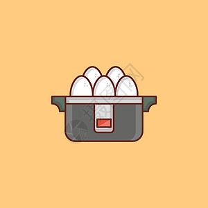 蛋饲养场白色健康食物电子盘子营养厨房插图早餐图片
