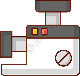 缩微微型碎肉烹饪插图乐器牛肉器具用具厨房工具机器图片