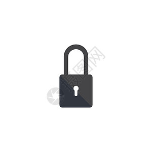 它制作图案挂锁标志矢量图标密码金属安全网络封锁网站储物柜钥匙插图防火墙图片