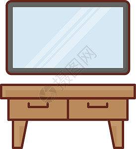 LCD 液晶屏幕电影房子监视器电视家具桌子公寓抽屉技术图片