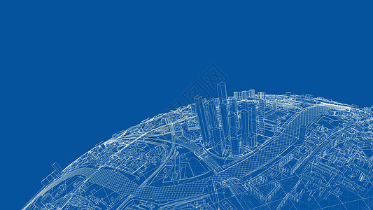 3d 城市领域 韦克托房子办公室行星场景建筑天际街道地球插图圆圈图片